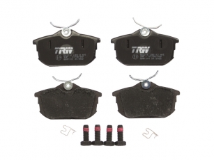 Купить GDB1314 TRW Тормозные колодки задние Colt (1.1, 1.3, 1.5) с звуковым предупреждением износа